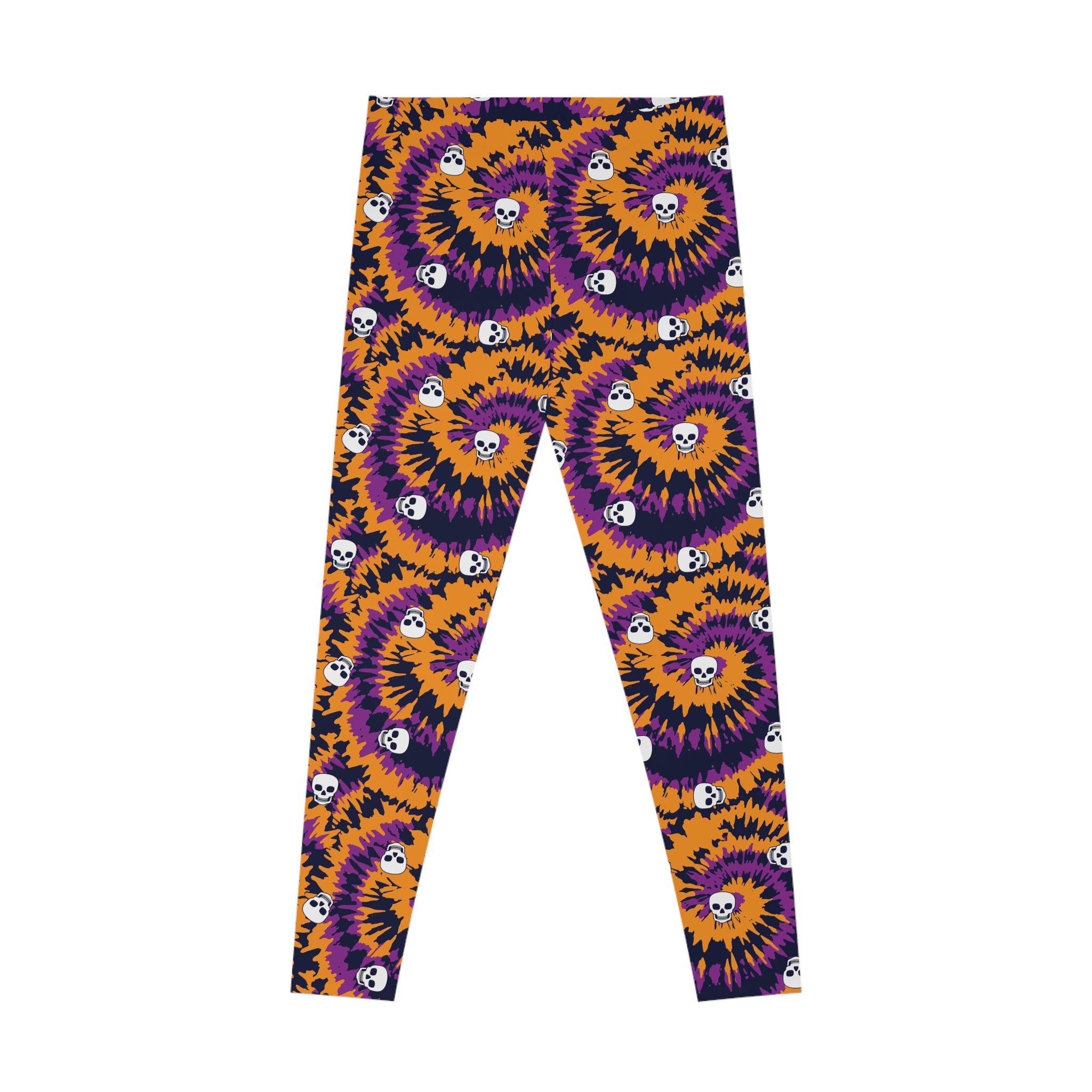 Groovy Tie Dye Skull Leggings